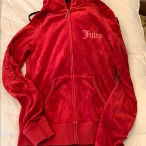 Red and gold Juicy Couture tracksuit